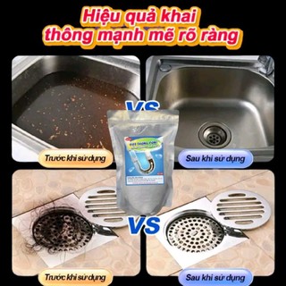 Bột thông cống 1kg, bồn cầu hiệu quả, khử cặn đường ống nhà vệ sinh, ống thoát nước, lavabo Làm Sạch
