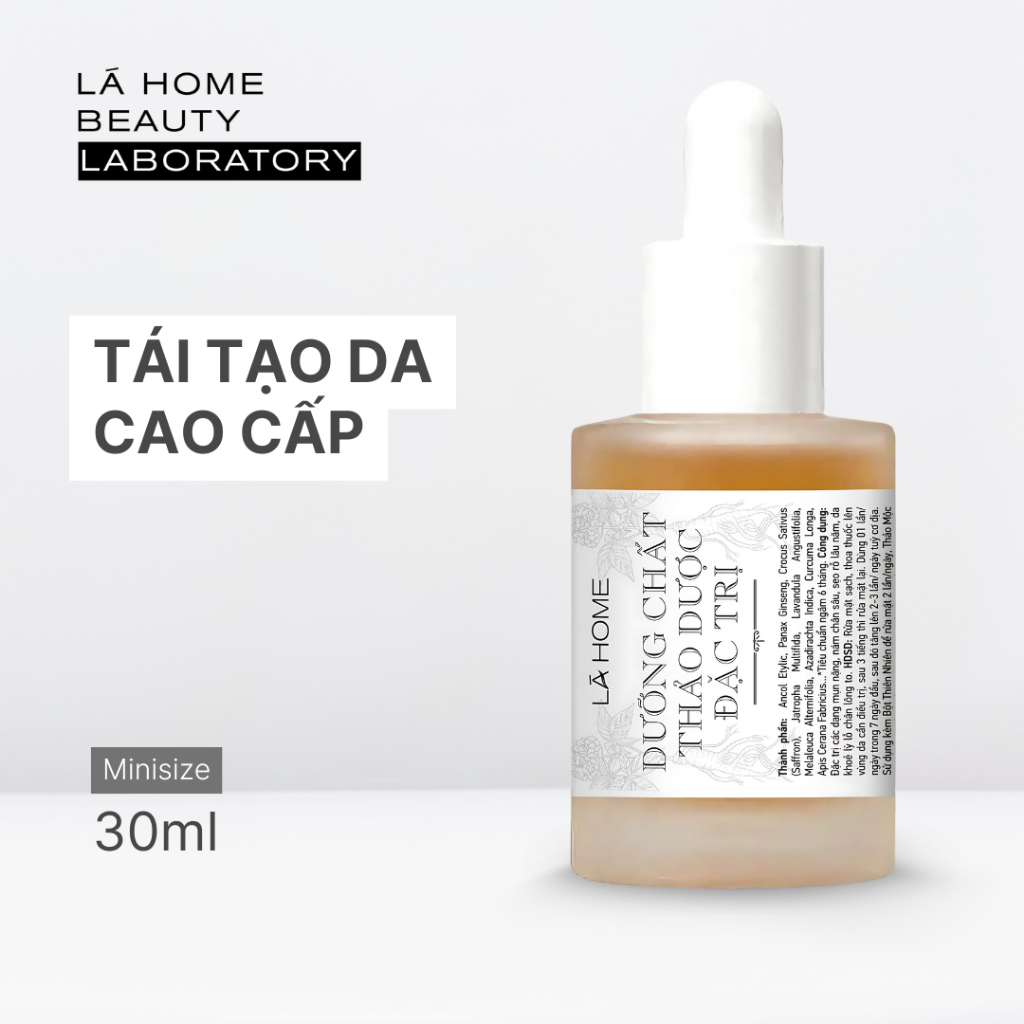 Dưỡng Chất Thảo Dược Cao Cấp - Lá Home (Tái tạo nhanh cho da mụn & nám) giảm đỏ giảm sưng