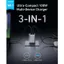Củ sạc nhanh Anker Prime A2688 3 cổng tối đa 100W, sạc nhanh đa thiết bị, thiết kế chân gập