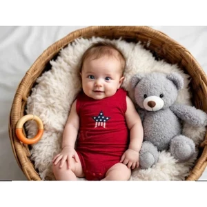 Body hè 3 lỗ BUNNY chất cotton lụa siêu mềm mát mịn cho bé 4-10kg-Form rộng