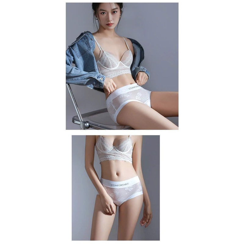 Sét 5 quần lót ren lưới cạp to mẫu mới 874