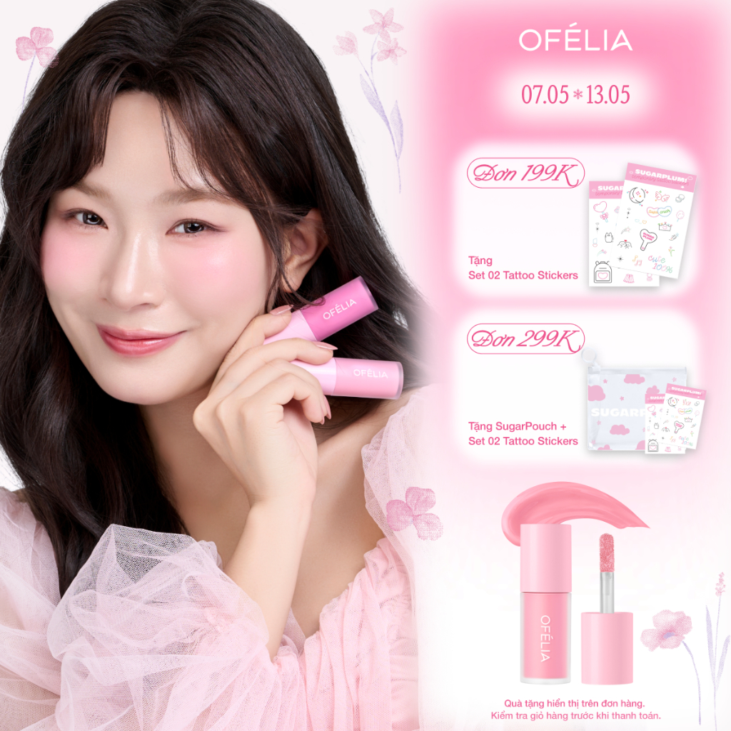 Ảnh Má Hồng Kem OFÉLIA Lolli Liquid Blush (4.6g) 1