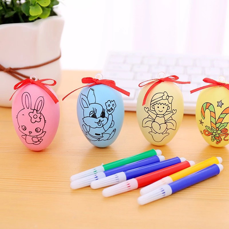 ĐỒ CHƠI TÔ MÀU TRỨNG VỚI BÉ TẬP VẼ VUI CHƠI TƯƠNG TÁC