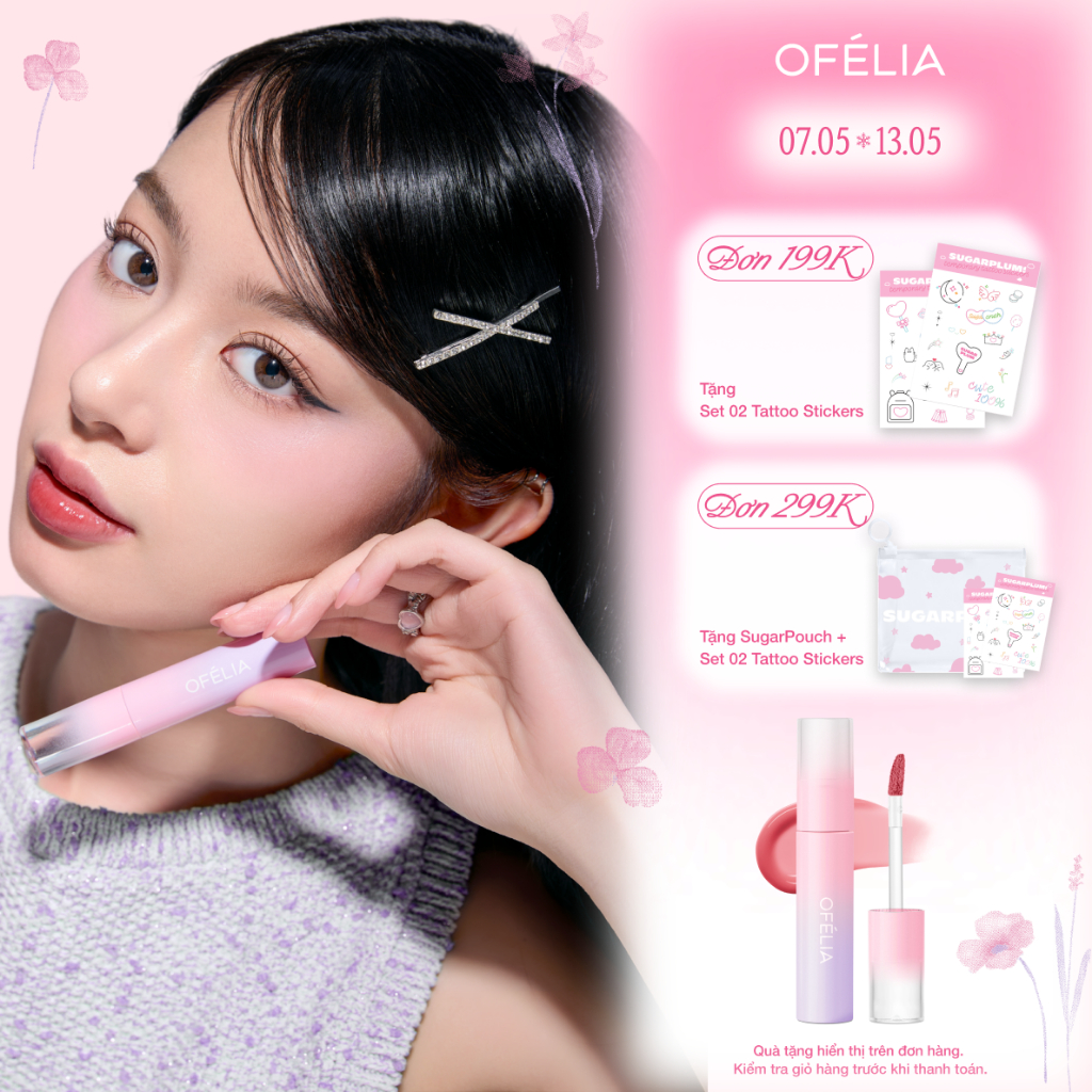Ảnh Son Tint Bóng OFÉLIA Lolli Glow Tint (3.9g) 1