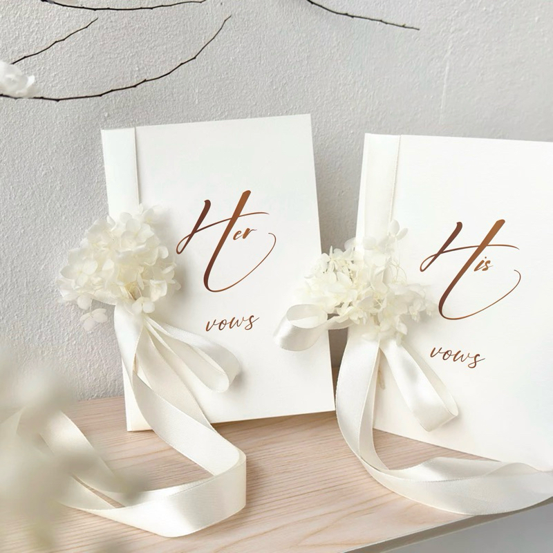 V56 VOWS WEDDING [Set-2thiệp~A5] Thiệp cưới ghi hẹn ước cô dâu-chú rể ...