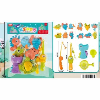 Bộ đồ chơi câu cá bằng nhựa nguyên sinh an toàn cho bé HT Toys