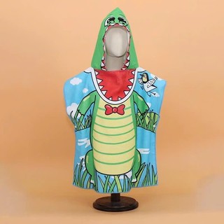 Khăn choàng tắm cho bé trai bé gái BONBON KIDS có mũ Freesize, khăn tắm cho bé, khăn đi bơi