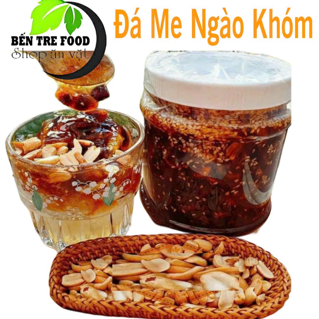 (MÓN TUỔI THƠ) HỦ 1KG ME HẠT CỨNG NGÀO KHÓM ĐẬU PHỘNG MÈ RANG- BÁNH LÁ MƠ SHOP