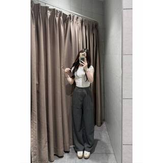 Quần ống rộng nữ cạp liền khóa trước chun sau lưng cao tôn dáng chất vải gold mềm chiều dài 92cm và 100cm