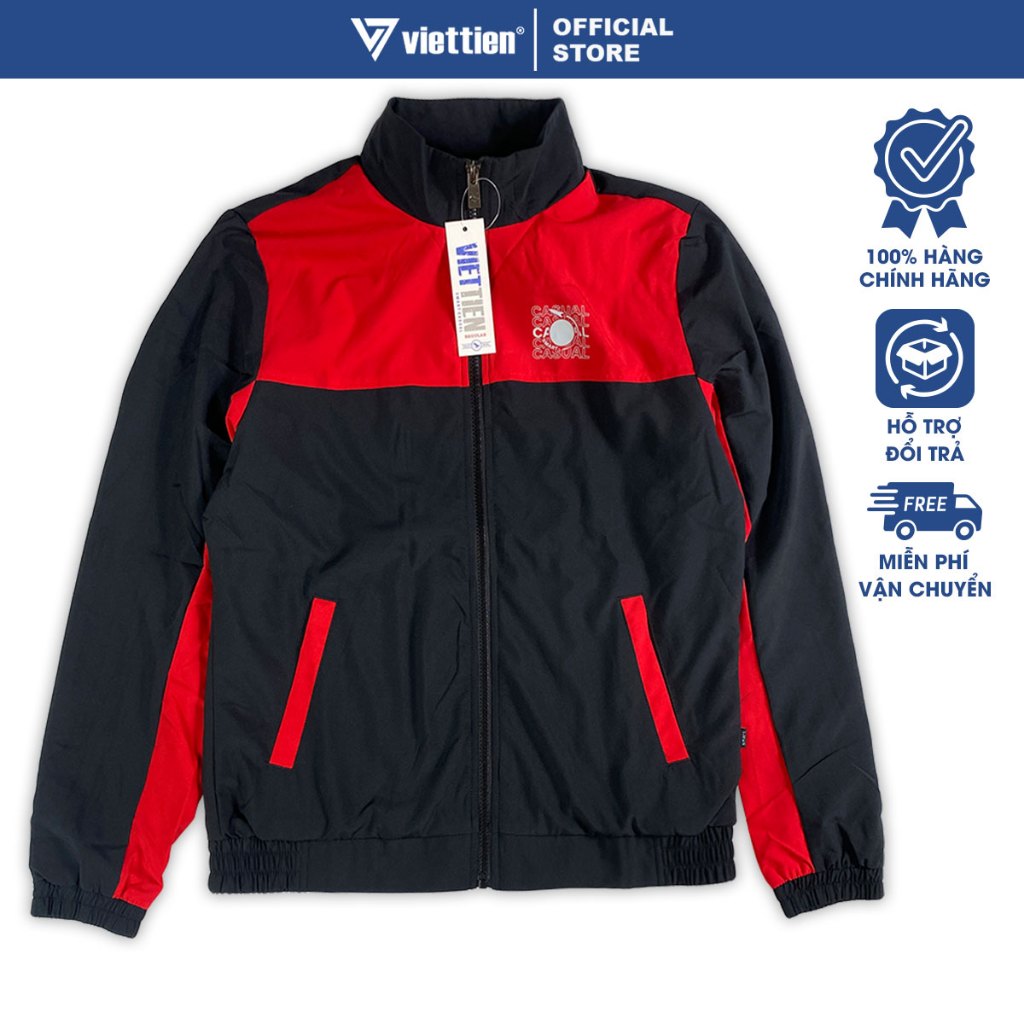 VIỆT TIẾN - Áo Khoác Gió Chống Nắng Màu Nâu,Thể Thao,Trượt Nước,Siêu Nhẹ,Viettien Smart Casual