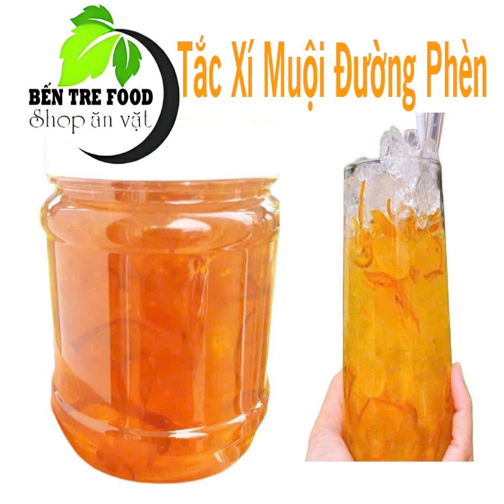 ( MÓN NGON) 1KG  HỦ TẮC XÍ MUỘI QUÊ LÀM KHÔNG CHẤT BẢO QUẢN- ĐẶC SẢN BẾN TRE SHOP