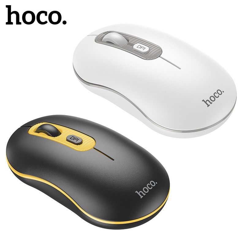 Chuột Không Dây Cho Máy Tính Laptop, PC Hoco GM21 Thông Minh Với Nút Điều Chỉnh Tốc Độ Chuột, Đẹp, Siêu Bền.