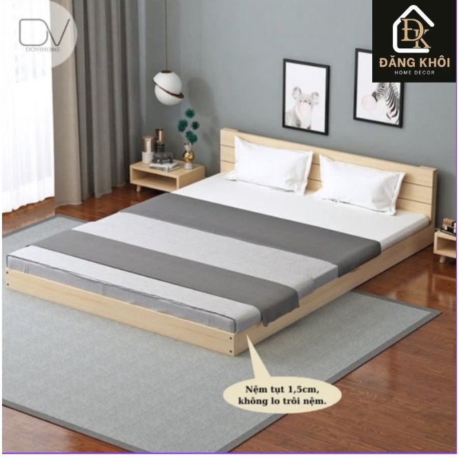 GIƯỜNG GỖ THÔNG TỰ NHIÊN – BỀN, ĐẸP, GIÁ TỐT!