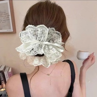 Scrunchies Dây Cột Tóc Ren Buộc Scrunchies 4 Lớp Dây Rút Tự Điều Chỉnh Dễ Thương Size To
