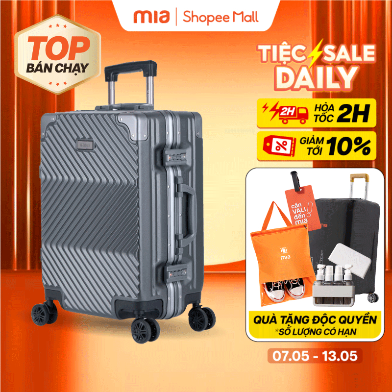 Ảnh Vali Kéo MIAvn Pisani X9 - Size 20/24/28, Nhựa PC Cao Cấp Siêu Bền, Khoá Khung Bảo Mật, Bảo Hành Trọn Đời 1