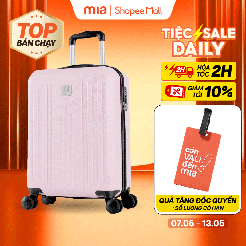 Ảnh Vali Kéo MIAvn Du Lịch Larita TANIA - Size S 20inch, Nhựa ABS Cứng Cáp Bền Bỉ, Khoá TSA, Bảo Hành Trọn Đời 1