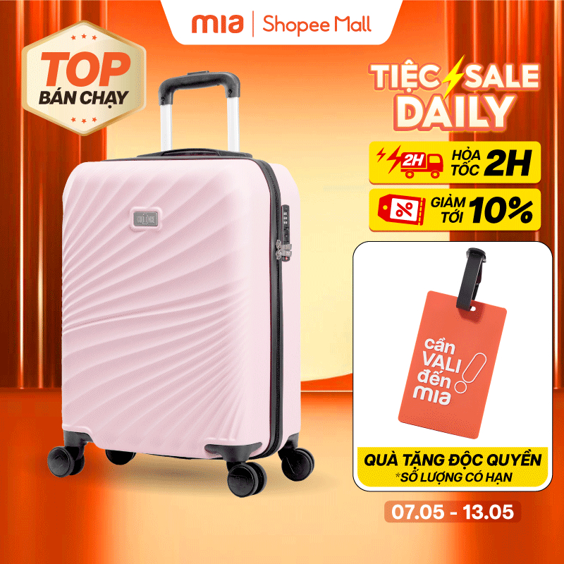 Ảnh Vali Kéo MIAvn Du Lịch Valinice YARI - Size S 20inch, Nhựa ABS Cứng Cáp Bền Bỉ, Khoá TSA, Bảo Hành Trọn Đời 1