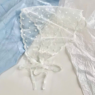 Khăn ren turban khăn tam giác Bandana tiểu thư đi biển đội đầu kiểu Pháp
