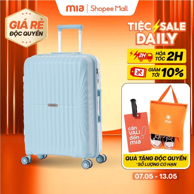 Ảnh Vali Kéo MIAvn Larita JUDEN - Size 20/24/28, Nhựa PP Siêu Bền, Hạn Chế Va Đập, Khoá TSA, Bảo Hành Trọn Đời 1