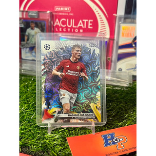 Thẻ bóng đá Rasmus Hojlund Topps Carnaval UCL 2023/24