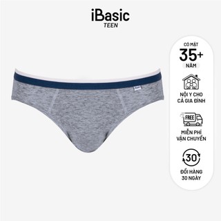 Combo 3 Quần lót nam học sinh bé trai iBasic 10y - 18y phom tam giác cotton USA kháng khuẩn PANTB002