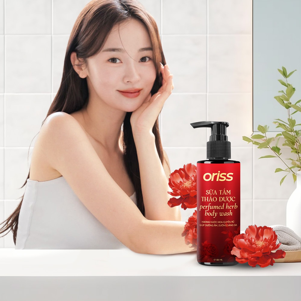 Sữa tắm nước hoa Oriss Perfumed cao cấp giúp dưỡng da sáng ẩm mịn lưu hương quyến rũ chai 150ml