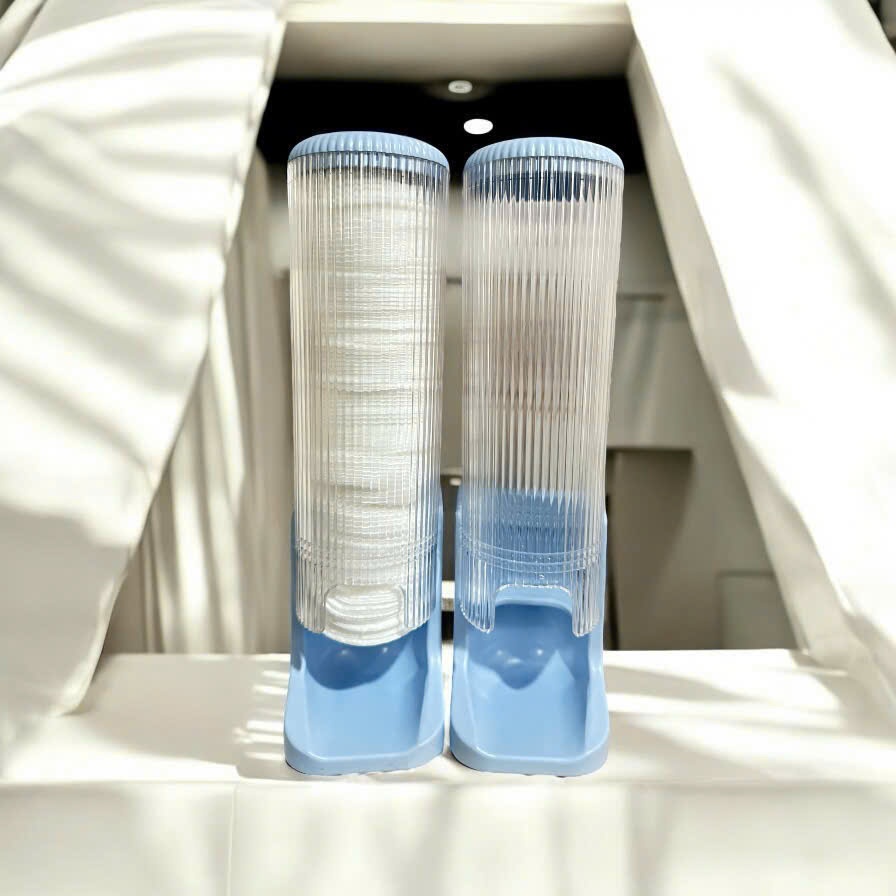 Vinasu - Ống đựng bông tẩy trang , hộp đựng bông tẩy trang tặng kèm miếng dán tường Vns303