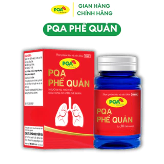 PQA Phế quản hộp 30 viên hỗ trợ người ho, khó thở (do viêm phế quản co thắt), giảm đau rát họng