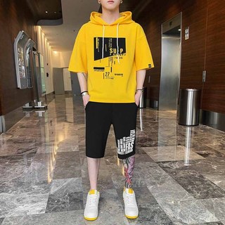 ⚡️Siêu Phẩm⚡️ Đồ bộ thể nam có nón, sét quần áo mặc nhà chất thun lưới mè kèm mũ SU-P K1