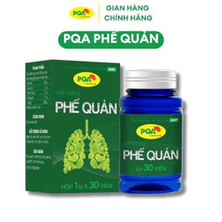 PQA Phế quản (30 viên) hỗ trợ Người bị viêm phế quản Ho khan, ho kéo dài, ho có đờm, khó thở.
