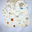 Set 5 Yếm hình chữ Cổ Vuông 6 lớp Ăn Dặm Chất vảii Xô Muslin Mềm Mịn Chống Thấm Cực Tốt Cho Bé
