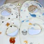 Set 5 Yếm hình chữ Cổ Vuông 6 lớp Ăn Dặm Chất vảii Xô Muslin Mềm Mịn Chống Thấm Cực Tốt Cho Bé