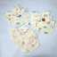 Set 5 Yếm hình chữ Cổ Vuông 6 lớp Ăn Dặm Chất vảii Xô Muslin Mềm Mịn Chống Thấm Cực Tốt Cho Bé