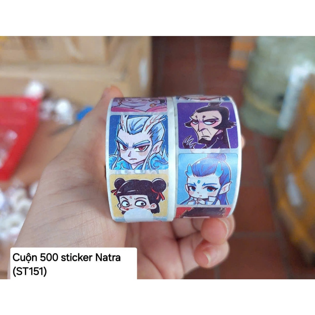Cuộn 500 hình dán sticker Natra siêu cute | Shopee Việt Nam