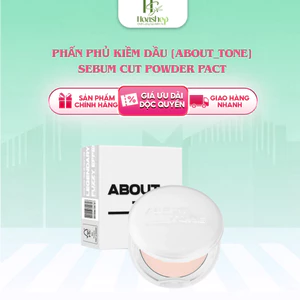 Phấn phủ dạng nén About Tone Sebum Cut Powder Pact 8g kiềm dầu, ráo mịn