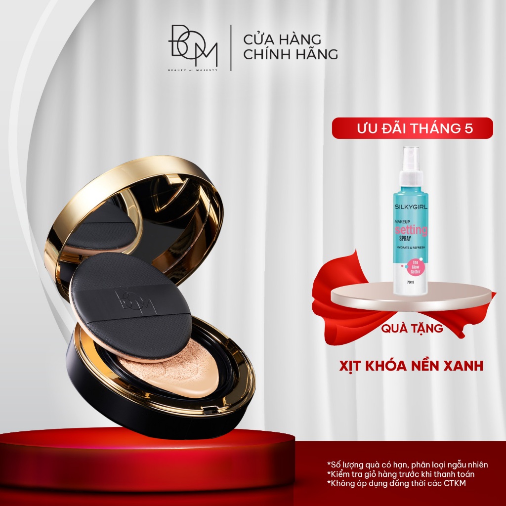 Ảnh Phấn nước che khuyết điểm BOM Cover Flex Cushion SPF 50+ PA+++ 15g 1