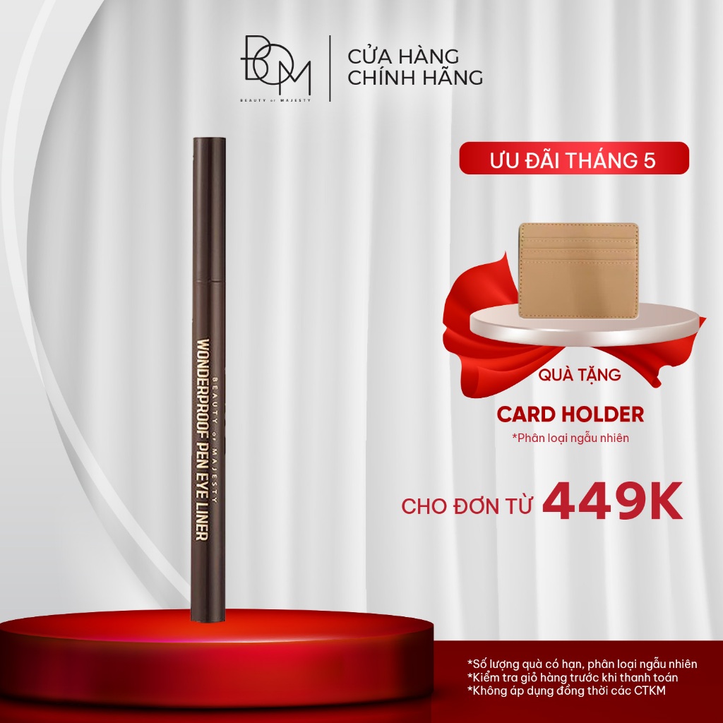 Ảnh Bút Kẻ Mắt Nước Không Lem Chống Thấm Nước B.O.M 0.5g 1