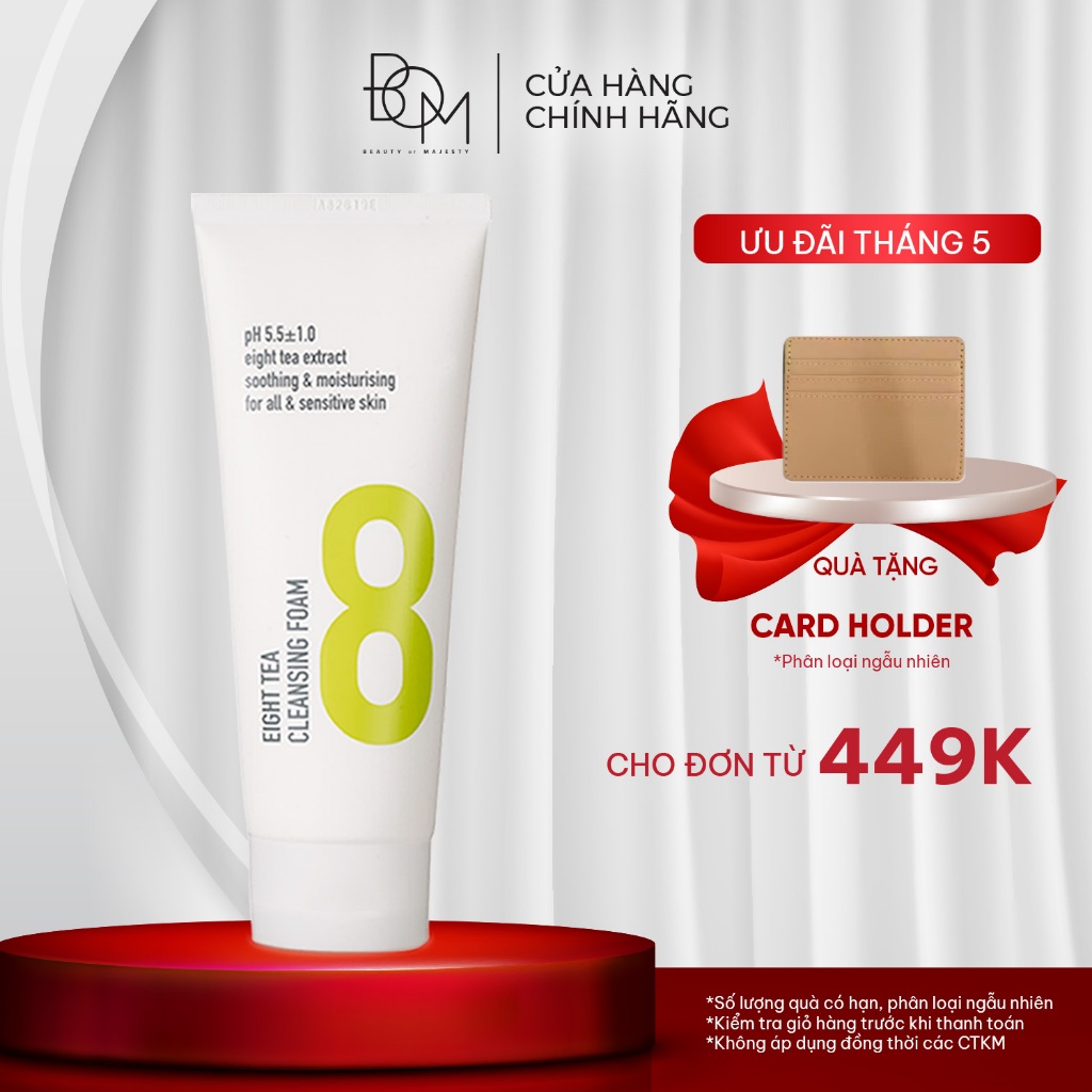 Ảnh Sữa Rửa Mặt Dạng Bọt Làm Sạch Sâu Dành Cho Mọi Loại Da BOM Eight Tea 150ml 1