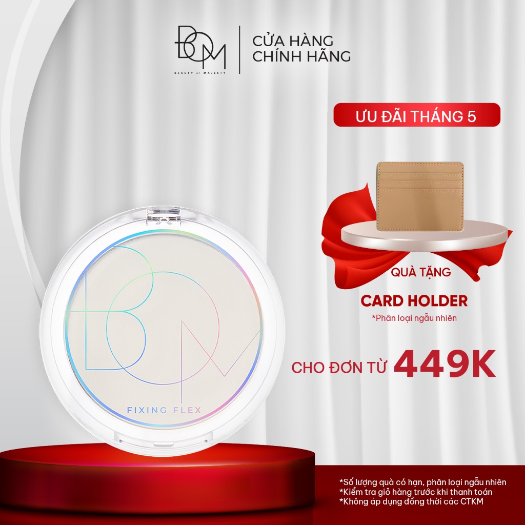Ảnh Phấn Phủ Kiềm Dầu BOM Fixing Flex Powder Pact 7,5G 1
