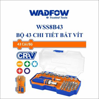 ĐỒ NGHỀ WADFOW Bộ 43 chi tiết bắt vít WSS8B43