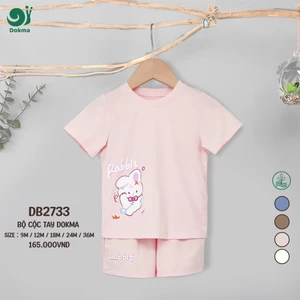 Bộ Cổ Tròn Cộc Tay Thời Trang Năng Động Cho Bé DB2733 DB2971