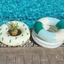 Phao Bơi Họa Tiết Dễ Thương Cho Mùa Hè – Sọc Cam, Xanh, Trái Tim, Xương Rồng – Phao An Toàn Cho Bé Và Người Lớn