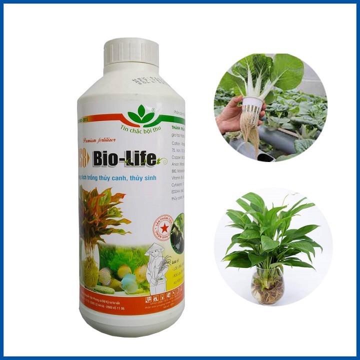 Dung Dịch Thủy Canh Trồng Rau Tốt VIDAN Bio Life – Chai 1 Lít giúp cây ...