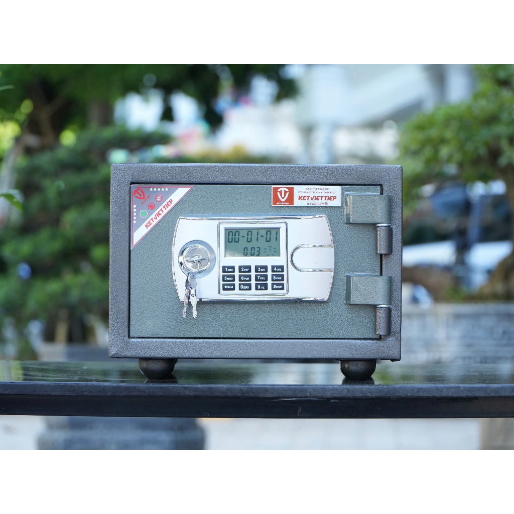 Két Sắt Mini Việt Tiệp KVT28 Khóa Điện Tử Ẩn Mã Báo Động Chống Trộm