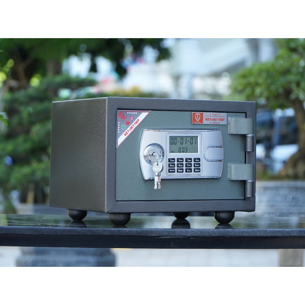 Két Sắt Mini Việt Tiệp KVT28 Khóa Điện Tử Ẩn Mã Báo Động Chống Trộm