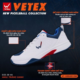 Giày PICKLEBALL WIKA VETEX 'Pro Series' x QUANG DƯƠNG Chính Hãng, Chất Liệu KPU - Bền Bỉ