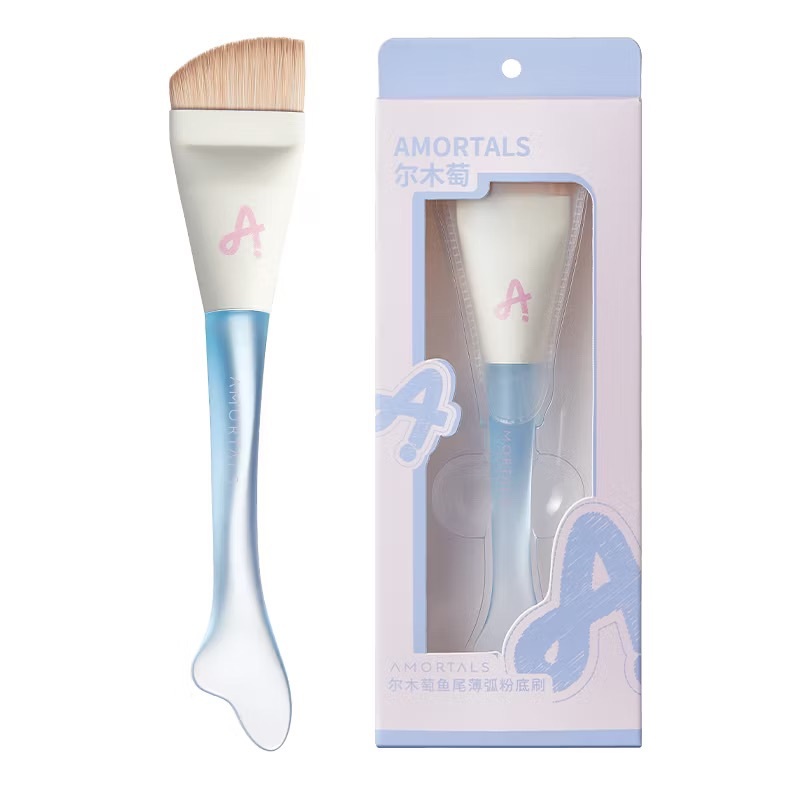 [HỎA TỐC] Set Cọ Dàn Nền AMORTALS Nàng Tiên Cá Đầu Phẳng Tán Kem Nền Bí Quyết Lớp Nền Mỏng Mịn Tự Nhiên Không Vệt Kem