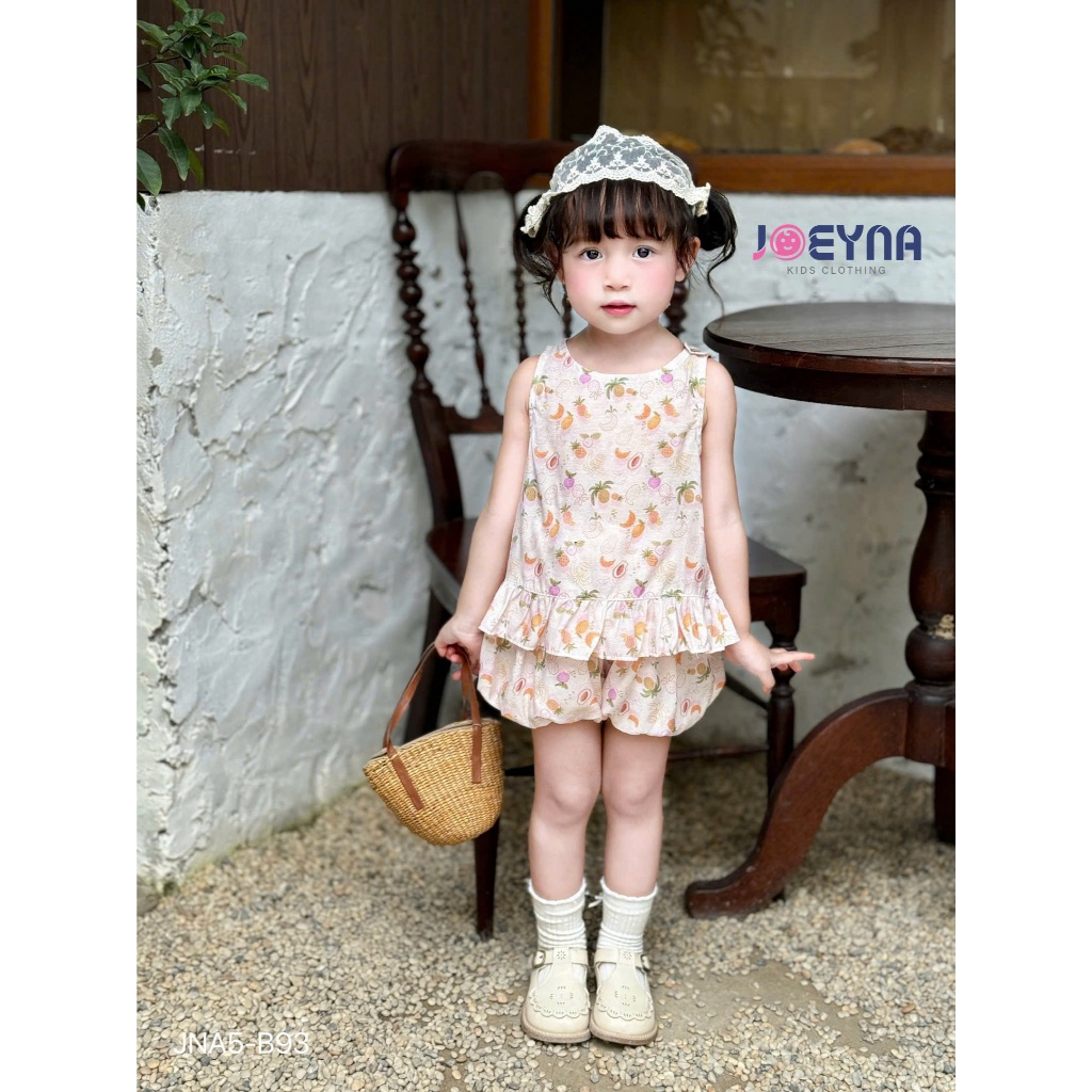 Set bộ ba lỗ Joeyna B93 quần bí ngô siêu xinh cho bé