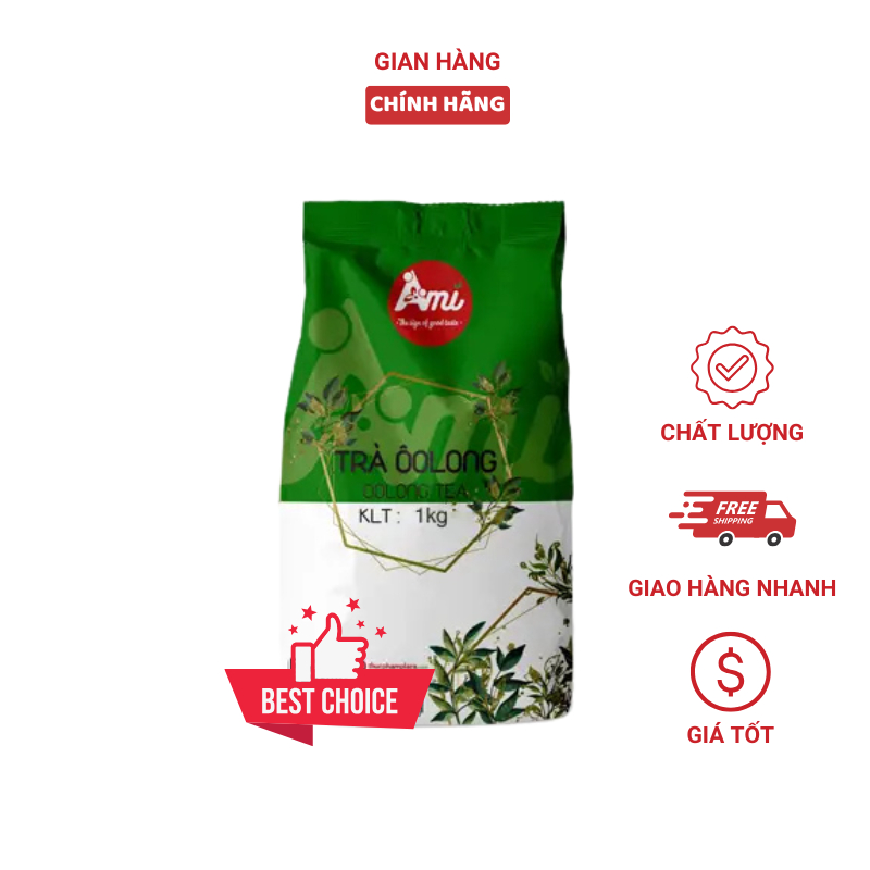 Trà Oolong Ami Túi 1kg - Tuyệt Hảo Cho Pha Chế Trà Sữa, Trà Trái Cây