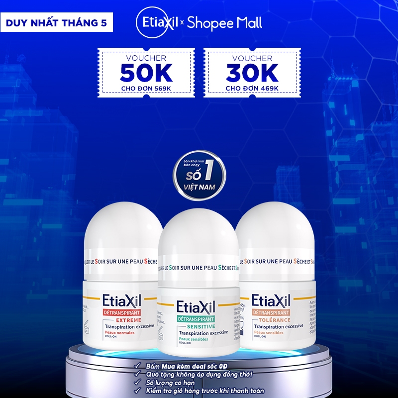 Ảnh Lăn Khử Mùi Và Ngăn Mồ Hôi Dòng Chuyên Sâu Etiaxil 15ml 1